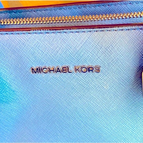 Michael Kors Blush Saffiano Leather Large Pocket Tote Bag  MICHAEL KORS Saffiano Leather Bag, EUC